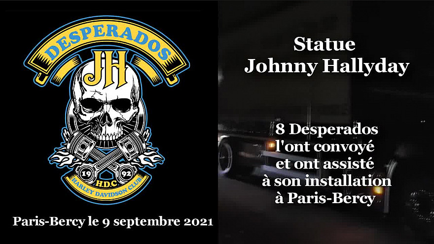 HDC Desperados TV : Convoyage et installation de la Statue de Johnny Hallyday à Paris Bercy #JohnnyHallyday